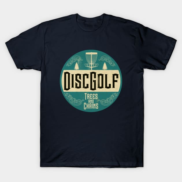 Disc Golf Trees and Chains Day T-Shirt by CTShirts